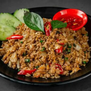 Spicy Fried Rice with Basil