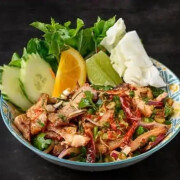 Spicy Grilled Pork Neck Salad