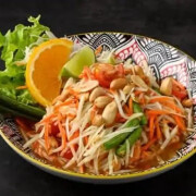 Spicy Papaya Salad with Peanuts