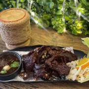 Sun Dried Beef with Sticky Rice