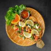 Whole Fried Fish with Thai Spicy Herb Salad (Half)